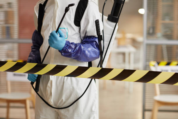 Professional Sewage Cleanup technician working in Haralson, GA